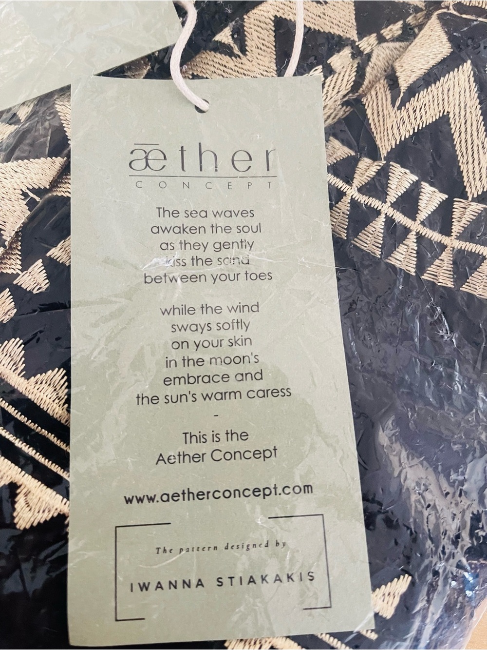 AETHER CONCEPT GOLDEN SANTORINI MAXI DRESS Size Medium - Picture 10 of 15